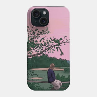 Andrei Tarkovsky's The Mirror Scene Illustration Phone Case