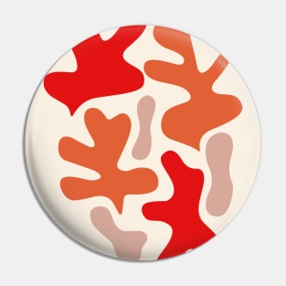 Tropical abstract shapes - Red Pin