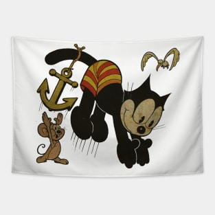 FELIX THE CAT SWIMING Tapestry