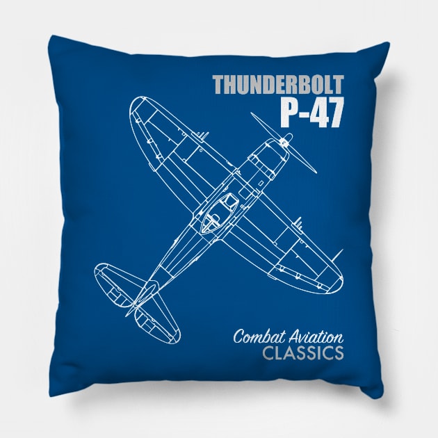 P-47 Thunderbolt Pillow by TCP