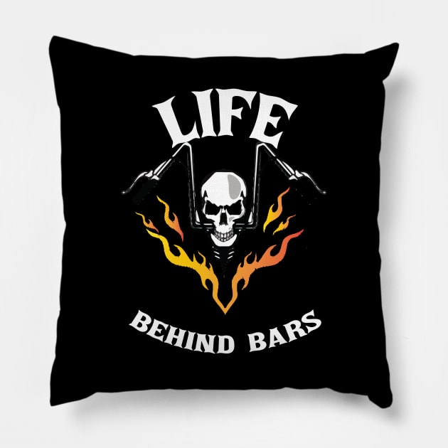 Life behind bars Pillow by TS Studio