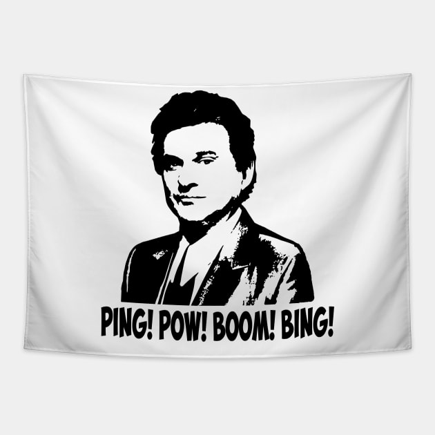 Joe pesci vintage movie ping pow boom Tapestry by Julie lovely drawings