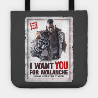 Barret Wallace Wants You for Avalanche Tote