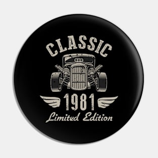 41 Year Old Gift Classic 1981 Limited Edition 41st Birthday Pin