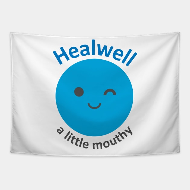 Healwell: a little mouthy (kawaii) Tapestry by Healwell
