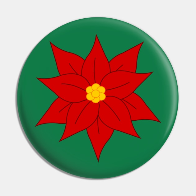 Poinsettia Pin by traditionation