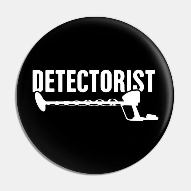 Detectorist | Funny Metal Detecting Pin by MeatMan