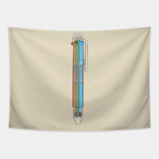 Vintage Retro Multi Color Pen Tapestry