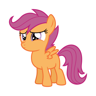 Scootaloo watching Apple Bloom 3 T-Shirt