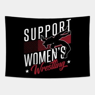 Support women's wrestling Tapestry