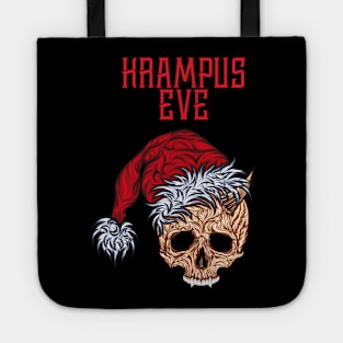 Krampus Eve Skull Skull Christmas Hat Tote