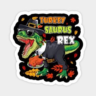 Turkey Saurus Rex Funny Dinosaur T Rex Thanksgiving Magnet