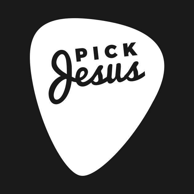 Funny Christian Guitar Pick Jesus by RedYolk