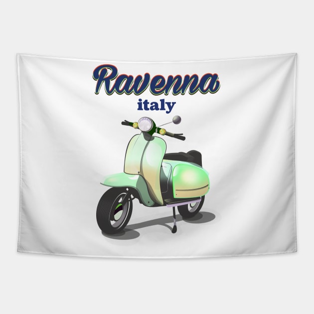 Ravenna Italy vintage Travel poster Tapestry by nickemporium1