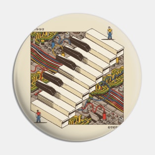 synth piano retro Pin