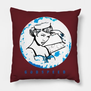 Godspeed Sailor Girl Pillow