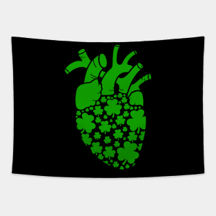 Shamrock Heart Cardiac Nurse St Patricks Day Tapestry