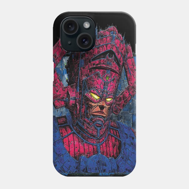 Space Robot Galactus Cartoon Fanart Phone Case by OWLvision33