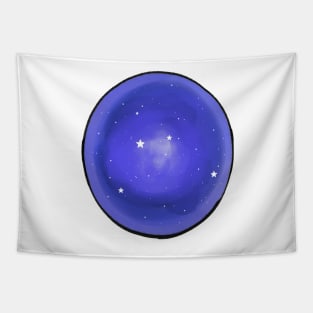 Starry Night Watercolor Stars Galaxy Pattern Tapestry