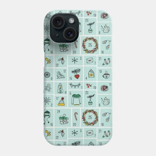 Advent Calendar pattern Phone Case