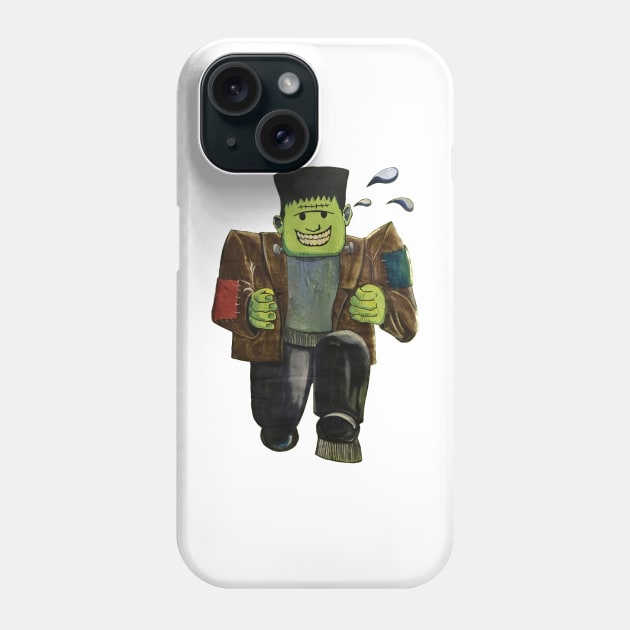 Frankenstein's Candy Dash: Halloween Delight Phone Case by TRJ NOLA