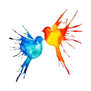 Watercolor birds T-Shirt