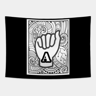 Asl American Sign Language Tapestries Teepublic