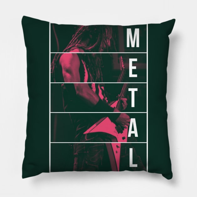 Metal music Pillow by Jcollection77