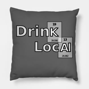 Drink Local Periodic Table Pillow