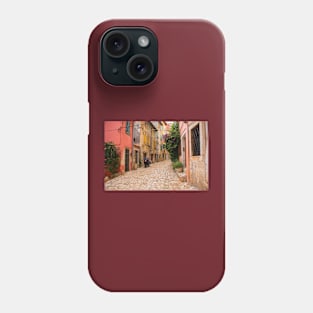 Back Street in Rovinj Old Town, Croatia Phone Case