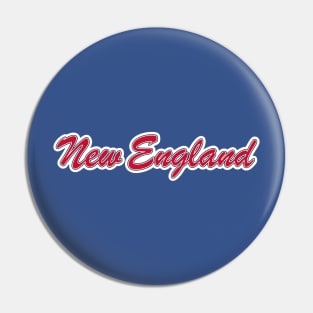 Football Fan of New England Pin