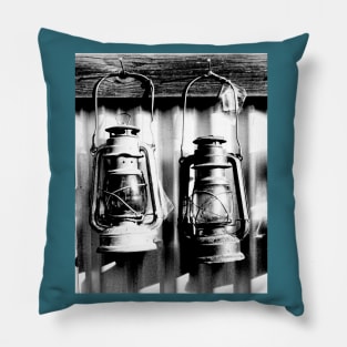 Derelict lanterns Pillow