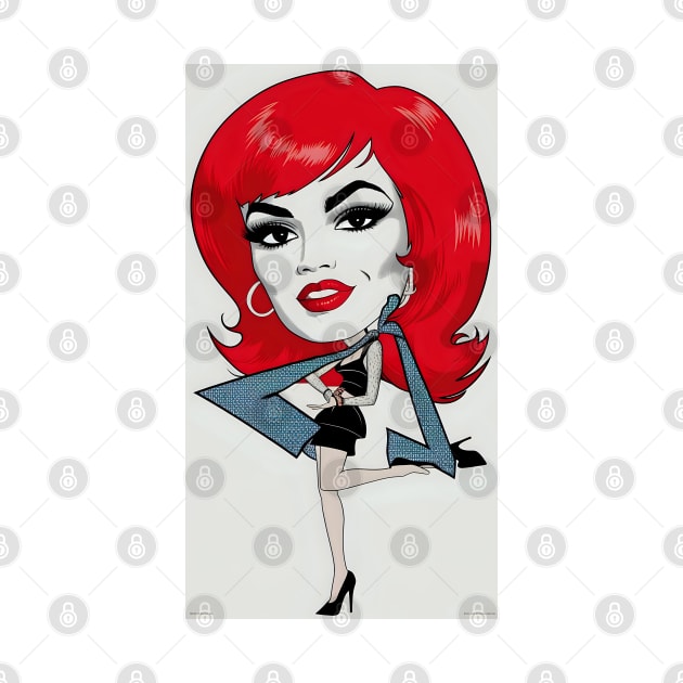 Funny Redhead pop art by Spaceboyishere