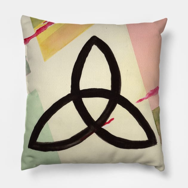 Triquetra Pillow by lindaursin