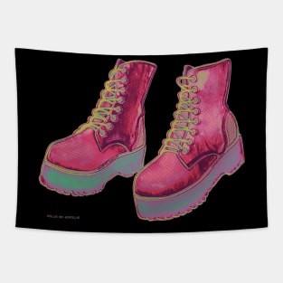 Trippy Cool Pink Boots Tapestry