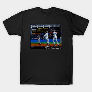 New York Yankees Tee MLB Aaron Judge Homerun All Rise 100% Cotton Navy  T-Shirt