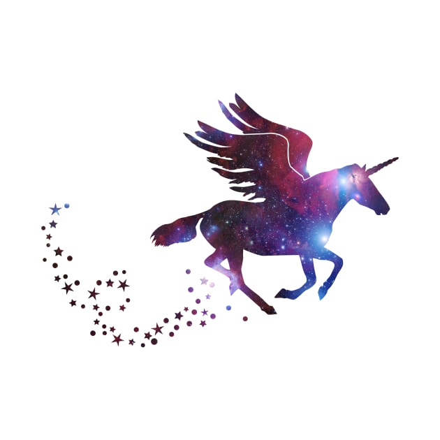 flying Unicorn Galaxy by CheesyB