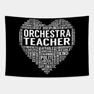 Orchestra Teacher Heart Tapestry