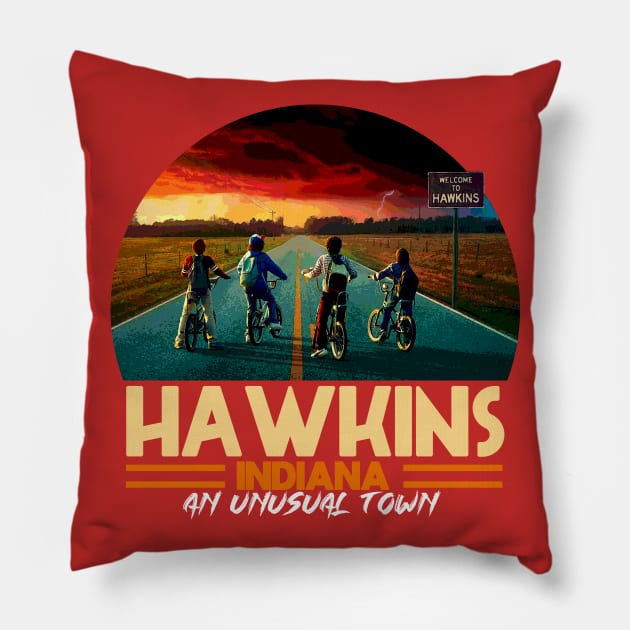 Hawkins Stranger Things Pillow by SibaritShirt