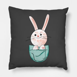 Little rabbit in the pocket Pillow