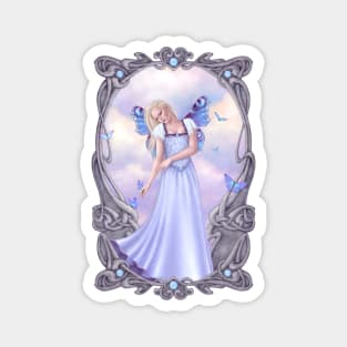 Opal Birthstone Fairy Magnet