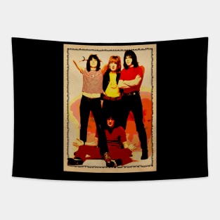 Classic Rock Couture Golden Band T-Shirts - Infuse Your Wardrobe with Retro Coolness Tapestry