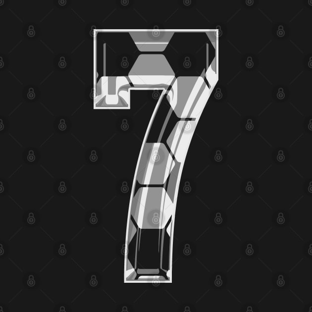 Soccer Number 7 Soccer Jersey #7 Soccer Mom Player Fan by TeeCreations