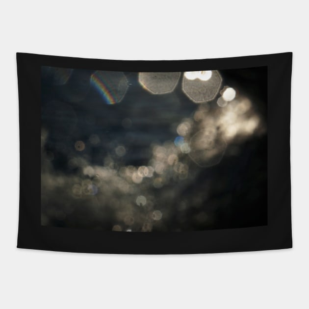 Abstract Splashing Water Bokeh Tapestry by 1Redbublppasswo