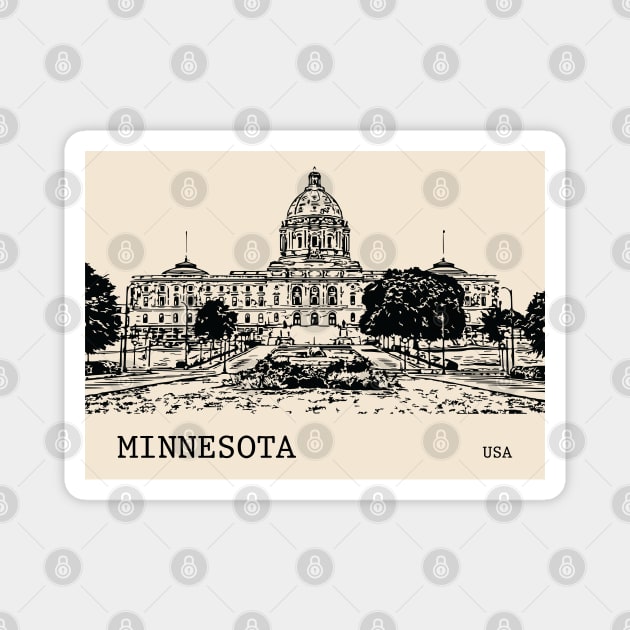 Minnesota State USA Magnet by Lakeric
