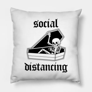 Social distancing | Traditional Tattoo design Pillow