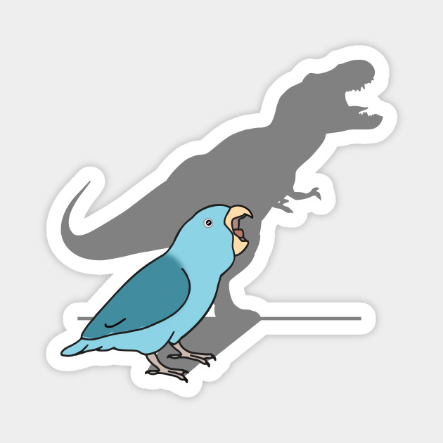 T Rex Shadow Blue Parrotlet Birb Memes Magnet Teepublic
