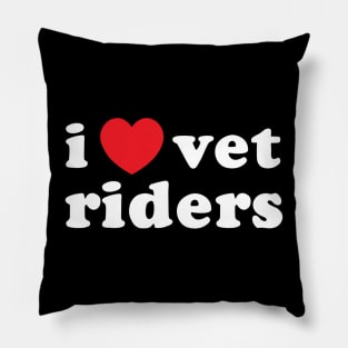 I Love Vet Riders Pillow