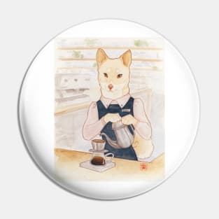 Barista Shiba Sakurako Pin