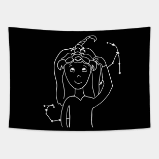 Scorpio girl Tapestry